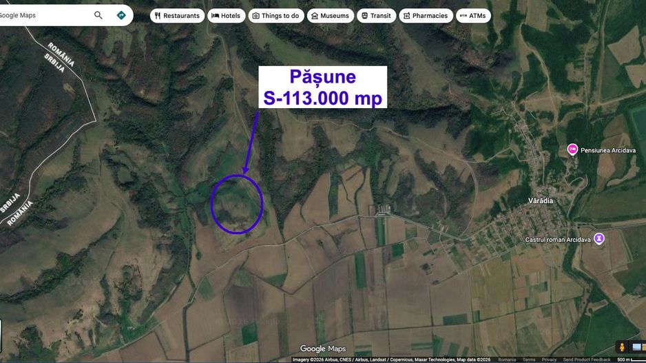 Pășune 11,3 ha – Vărădia, Caraș-Severin – 6.000 €/ha - Poză 1