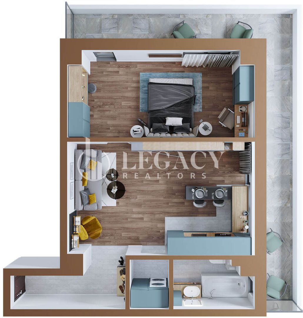 Apartament 2 camere, tip 4A, 4B, 5A, 5B - Copou Garden Residence - Poză 1