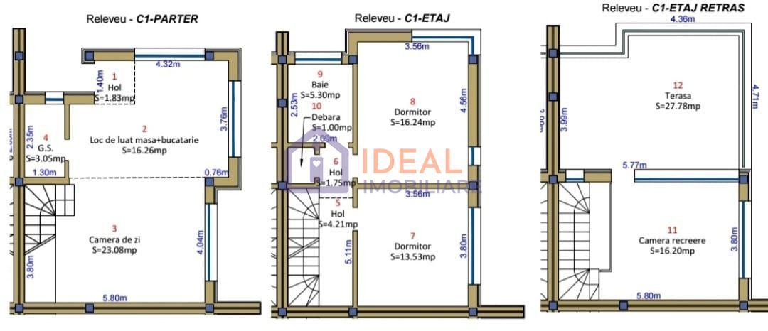 Casa Moderna  La CHEIE cu 4 camere si terasa, zona Pictor Brana - Schiță 11