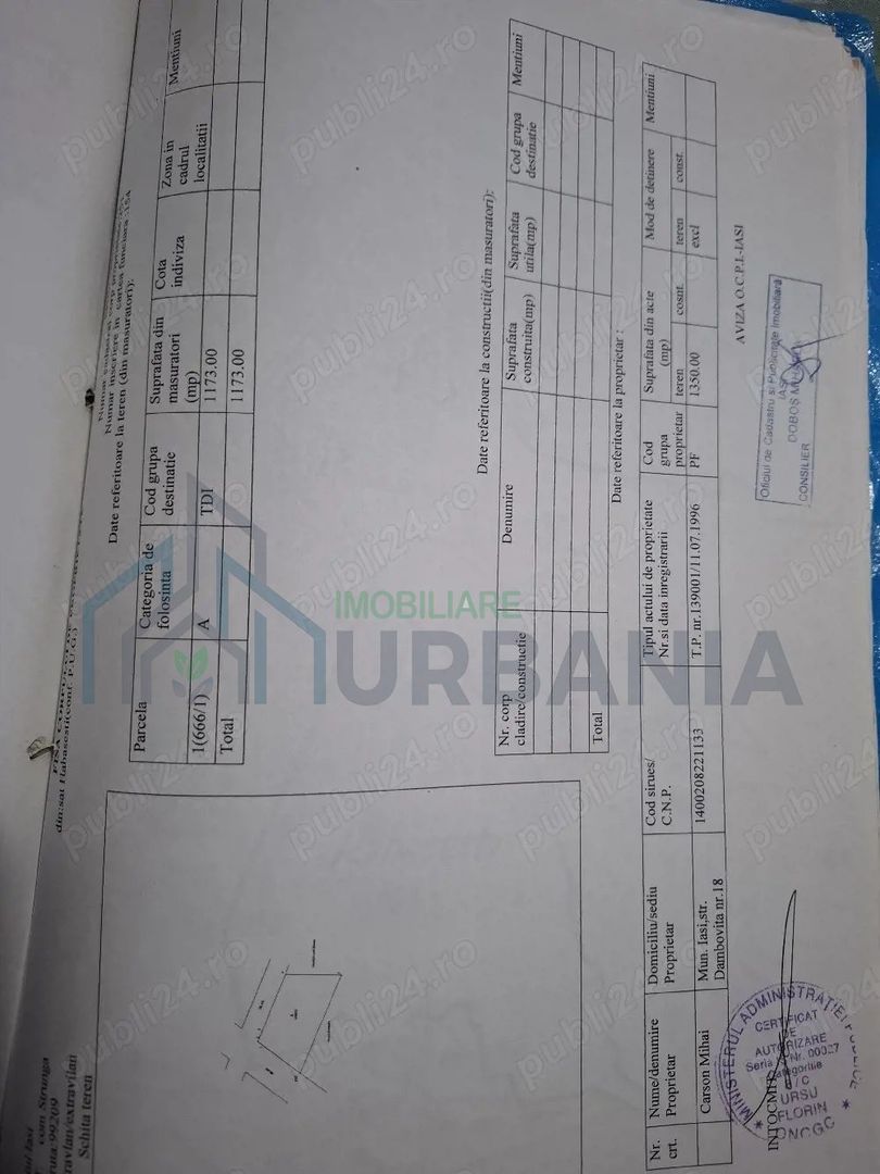 De vanzare teren in Strunga,jud.Iasi - Poză 1