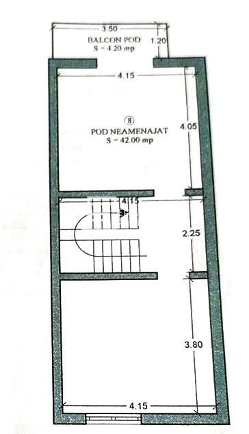 Duplex  5 camere -185 mp utili- pivnita - Selimbar - Schiță 14