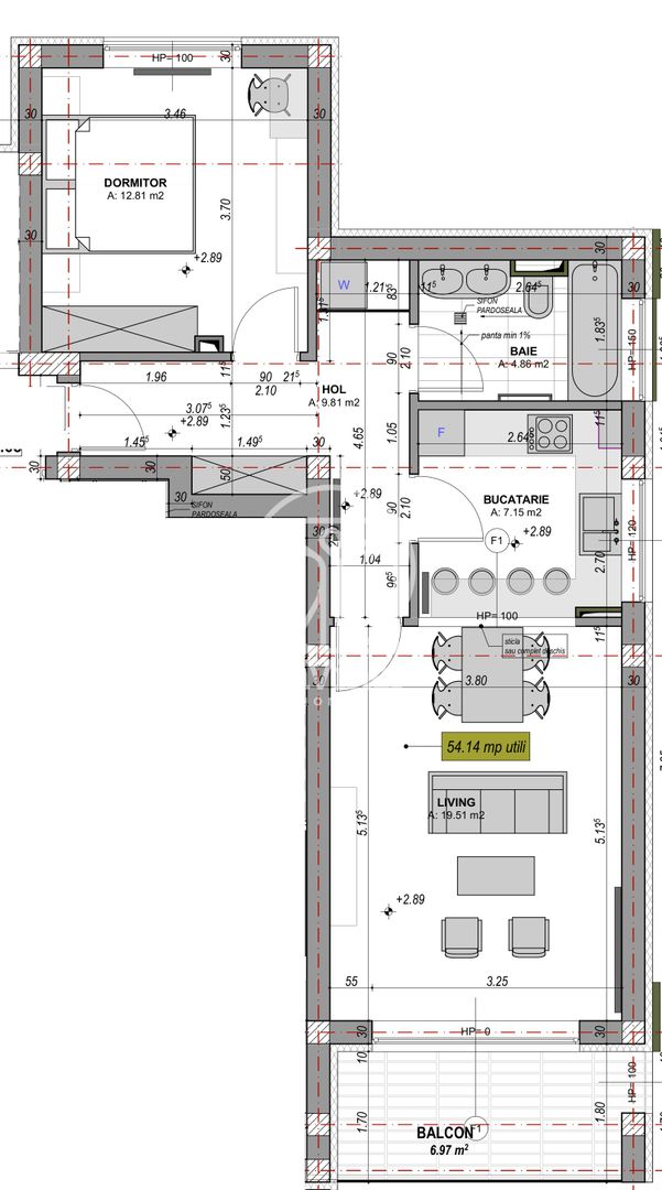 Apartament 2 camere, la cheie (YND-23C-Mi-ap.8) - Poză 2