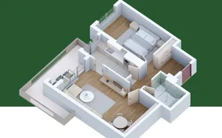 2 camere spațios Pallady, compartimentare excelentă - Schiță 16