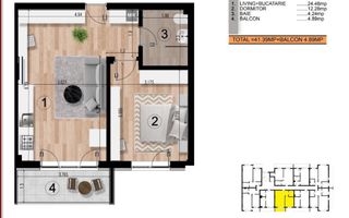 15 MINUTE METROU BERCENI - STUDIO - 86.000eur TVA INCLUS - Poză 7