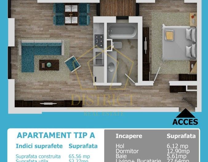 COM 0% Apartament nou cu 2 camere | Torontalului - Poză 8