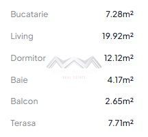 Apartament 2 camere | bucătărie închisă | Otopeni central - Schiță 13