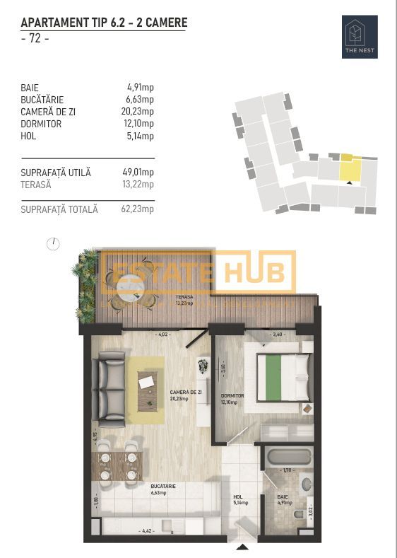 Ultimul apartament in ansamblul The Nest, predare imediata - Poză 1