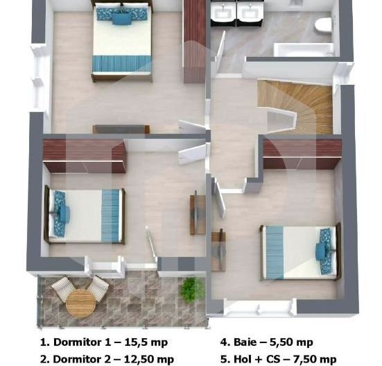 Casa individuala | 4 Camere | Selimbar- Intabulata- Teren 205 mp - Poză 5