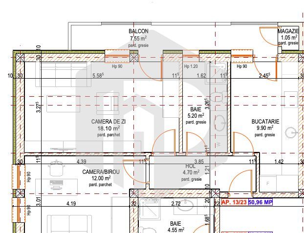 Apartament 2 camere Decomandat+ magazie-etaj 1 / Doamna Stanca - Poză 1