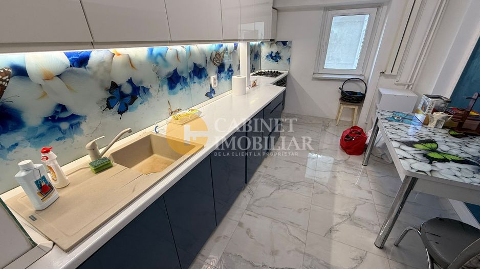 3 camere+ 2 Bai - Renovat- Utilat/Mobilat - Etaj Intermediar - Zona Dacia - Poză 5