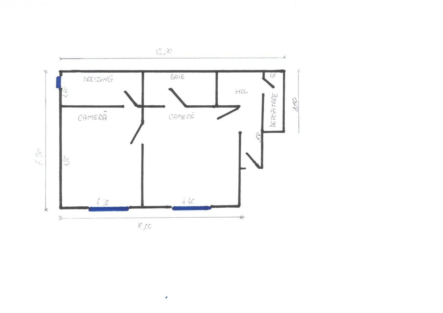 Apartament cu 2 camere in casa in Blumana, Brasov - Schiță 30