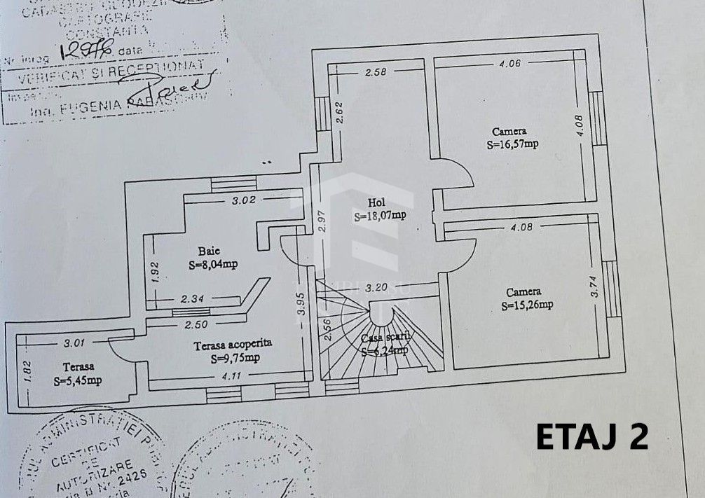 Apartament 3 camere tip duplex | 167 mp | Ultracentral | Plaja Modern - Schiță 15