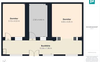 Apartament la curte comună pe strada Mărășești - Poză 7