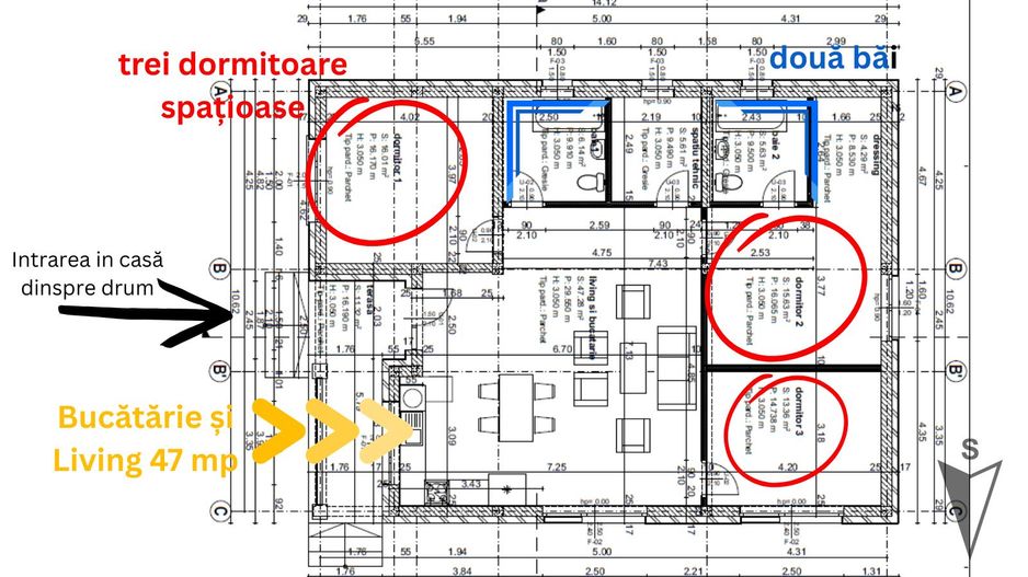 Casa deosebita, pe parter, Harman, 114 mp utili, COMISION 0% - Poză 3