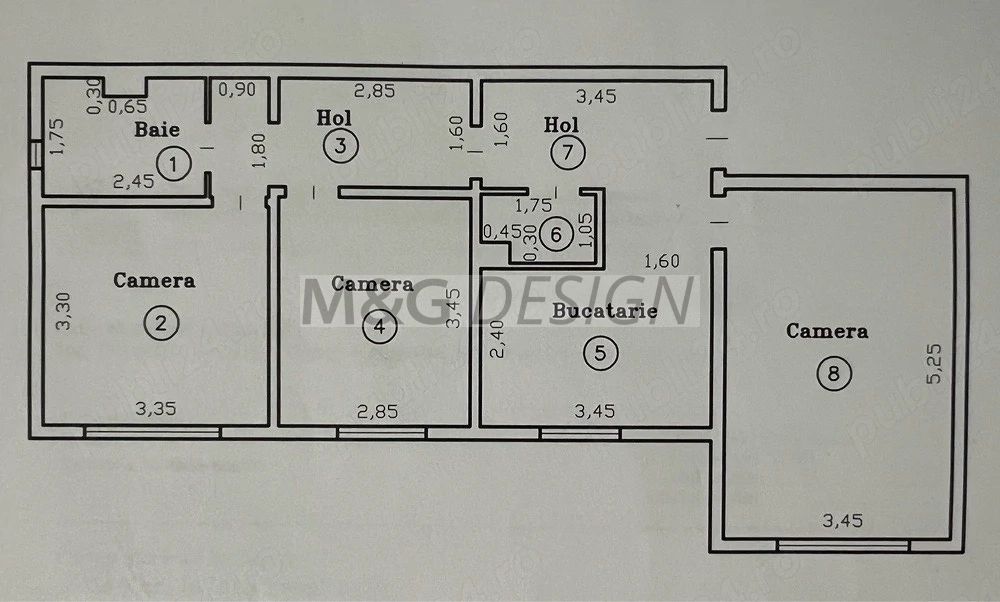 Apartament 3 Camere zona Girocului - Schiță 10