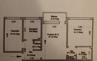 Apartament 3 Camere Apusului - Schiță 13