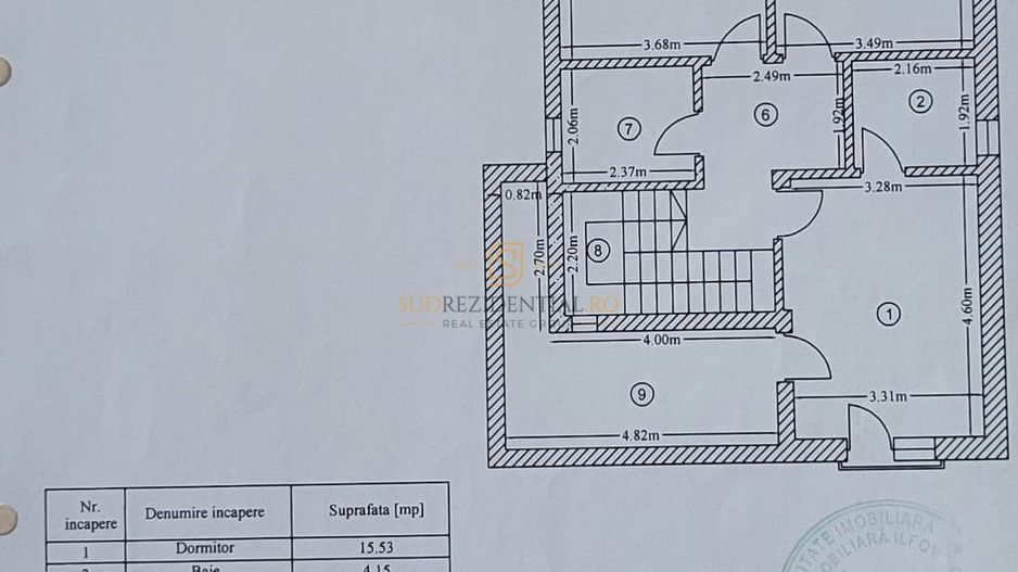 Vila individuala, 4 camere, curte 290 mp, mobilata si utilata, Ilfov - Schiță 18