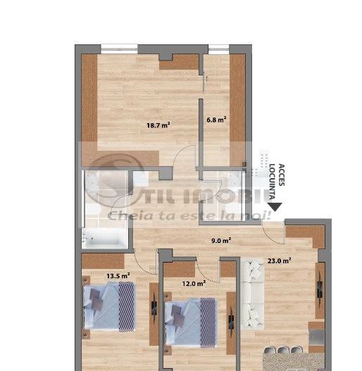 Apartament 4 camere modern cu 0% comision - Poză 2
