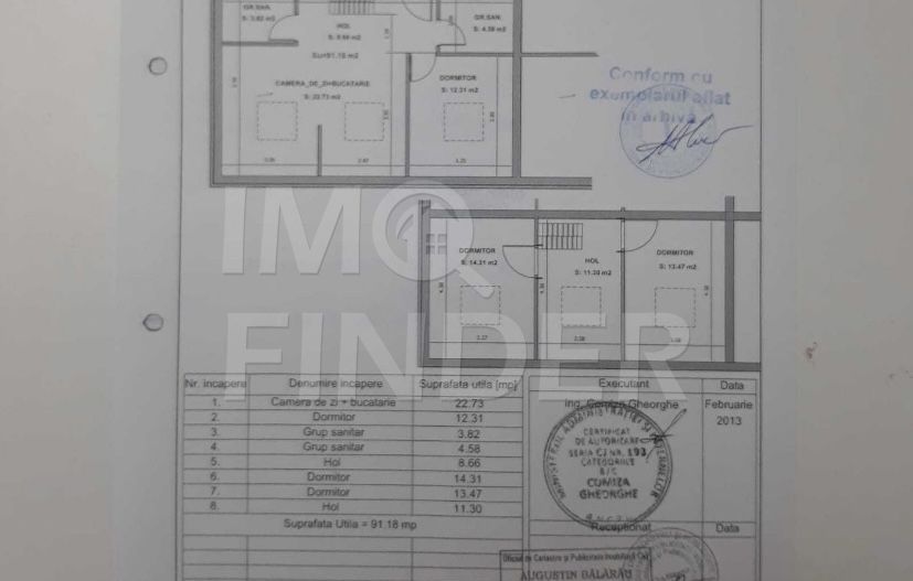 1406 euro/mp- Vanzare 3 camere, Zorilor, 91 mp, pe 2 niveluri, finisat - Poză 3