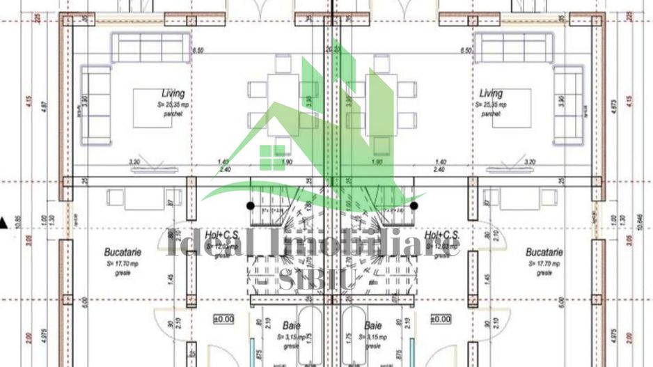 Casa Tip Duplex cu 4 camere si 366 mp teren, in Cisandie - Schiță 6
