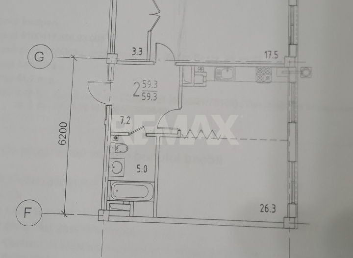 Apartament cu 2 camere, Centru - Schiță 19