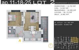 Apartament 2 camere - Promo Parcare, Comision 0, Pallady