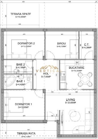 De vanzare casa ideala pe un singur nivel! Comuna Berceni/Vidra - Schiță 6
