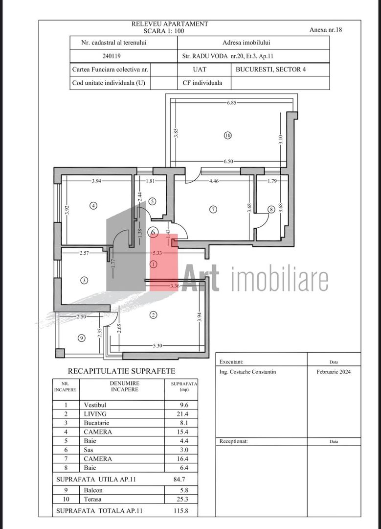 Apartament cu 3 camere - Zona Unirii - Poză 19