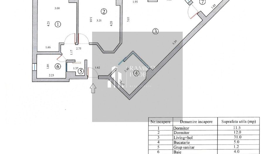 Ap 3 camere 68mp Mamaia - Summerland -bloc C1- in spate la ONE Mamaia - Poză 3