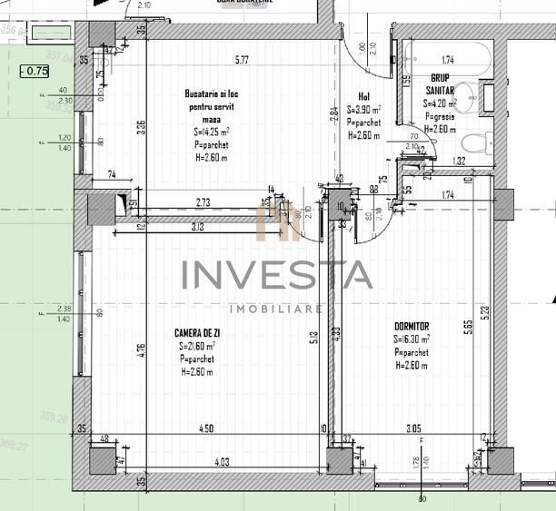 Apartament 2 camere Gheorgheni, zona Interservisan! - Schiță 7
