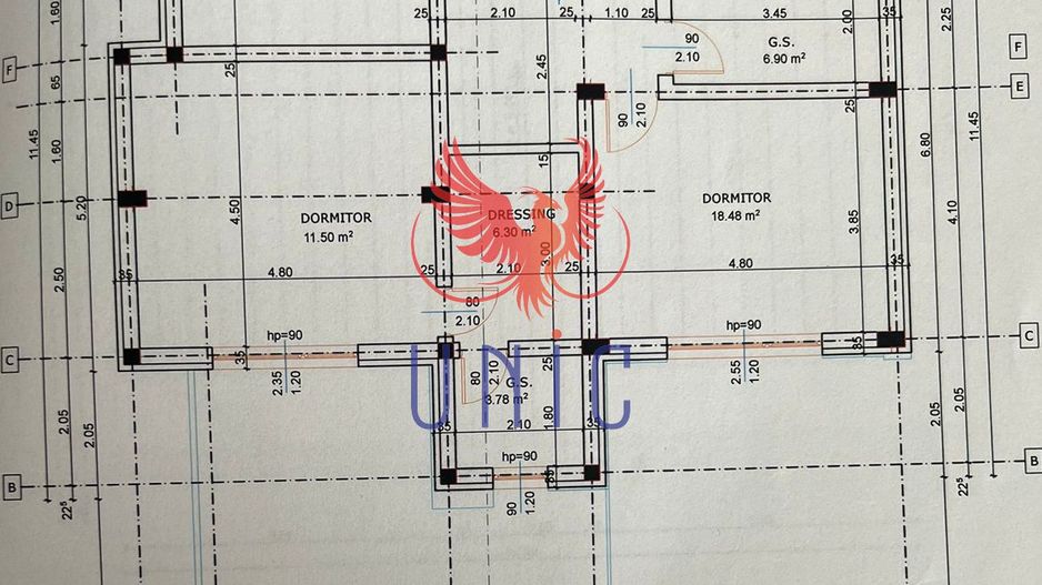 Vila Ultramoderna mobilata si utilata, Damila - Schiță 8