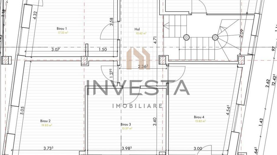 Cladire Individuala 311 mp |  Central | Ideal pentru Birouri, Clinica! - Schiță 4