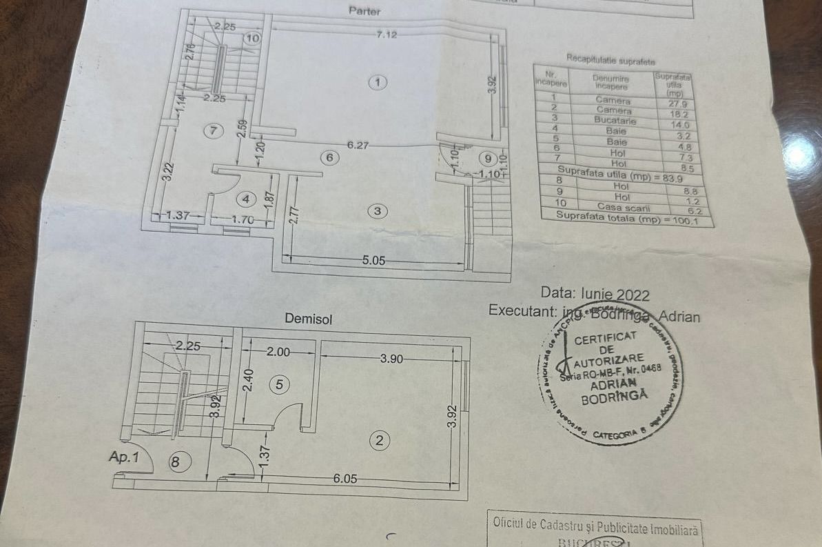 Apartament nou 2022 Metrou Crangasi - Schiță 8