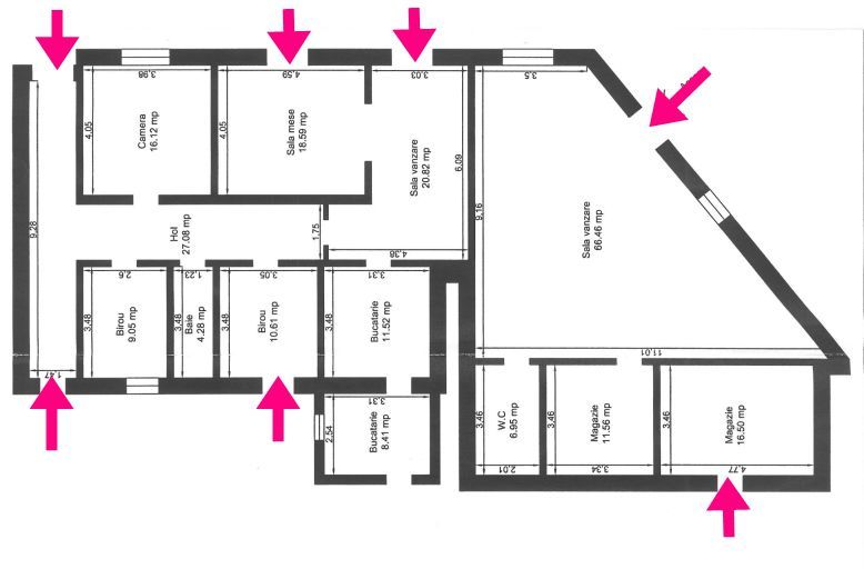 Imobil cu spații comerciale bine poziționat. pe DN în Pecica. - Poză 6