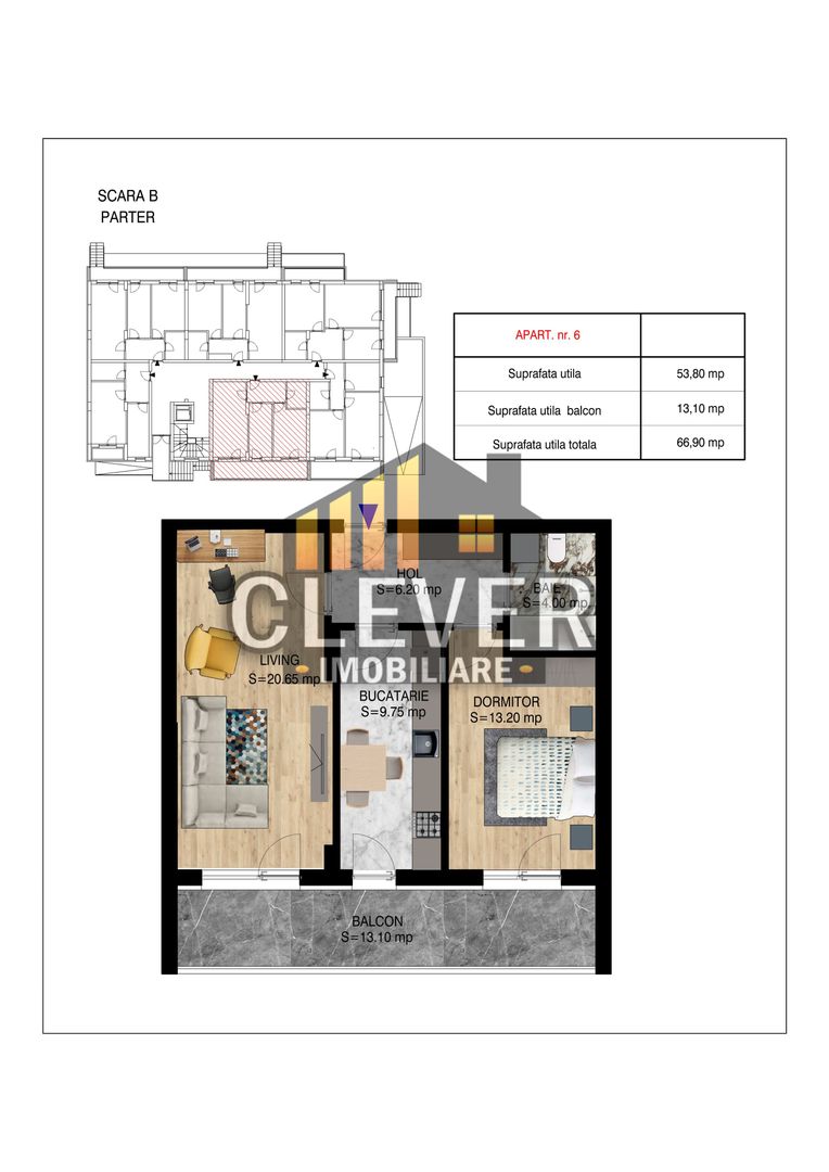 Theodor Pallady-Metrou Nicolae Teclu-2 camere-Comision 0 - Schiță 6