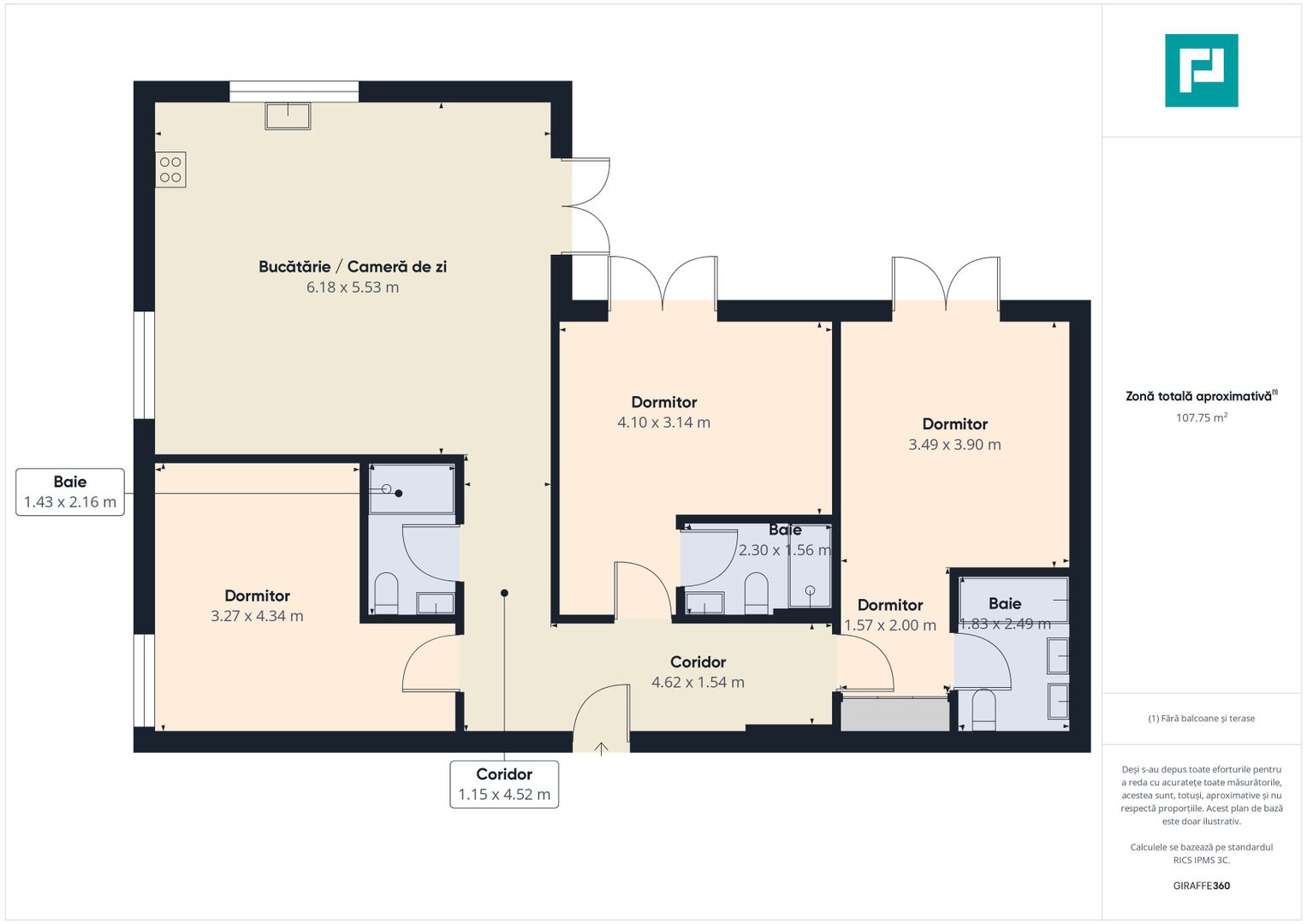 Apartament de LUX 4 camere, Iancu Nicolae, terasă acoperită și grădină - Poză 6