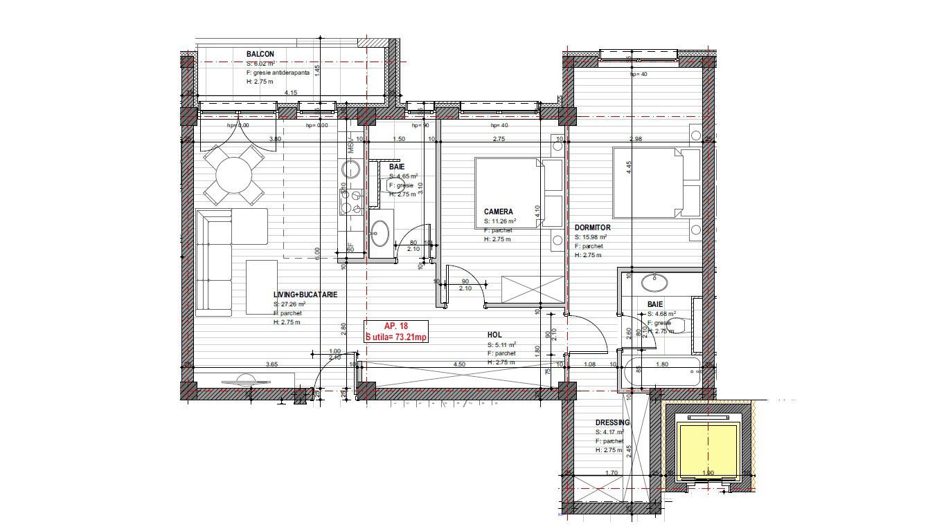 Giroc-ESO | Apartamente de 2 si 3 camere| Bloc cu lift - Poză 15