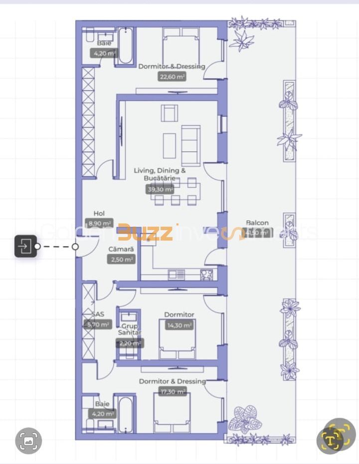 Apartament 4 camere | 165 mp | Piscină | Complex nou 2025 - Schiță 30