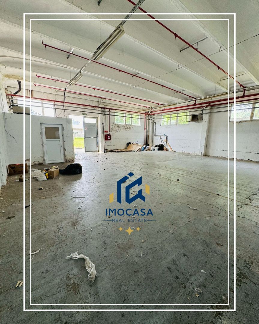 Hala de închiriat 500+500 mp Aradul nou curte comuna păzită - Poză 3