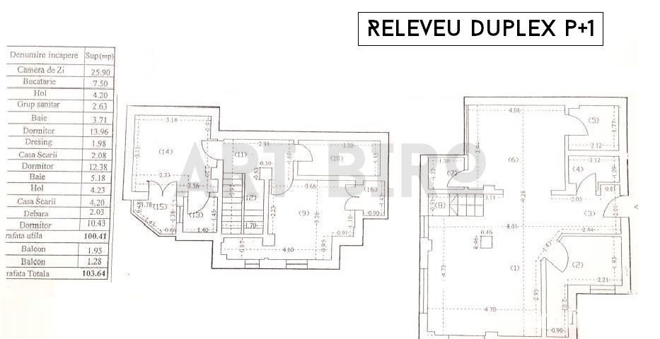Zero comision, 104mp duplex Mosilor, 7 minute metrou [M] - Schiță 10