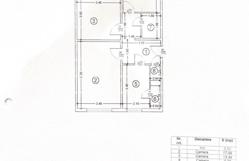 Vânzare apartament 3 camere, decomandat, etaj 1/4 – 66,79 mp + boxă – Drumul Tab - Poză 13