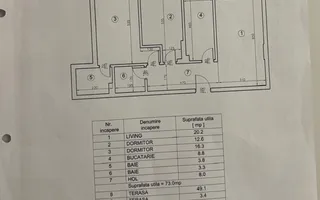 3 CAMERE + CURTE 76mp || SISESTI - BANEASA - Schiță 24