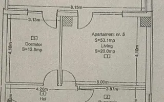 Apartament 2 camere decomandat cu terasa 35mp si parcare subterana - Schiță 11