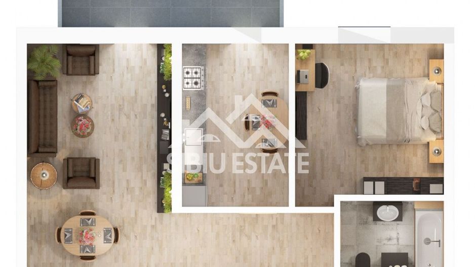 Apartament 2 camere cu balcon și parcare , Doamna Stanca - Poză 2