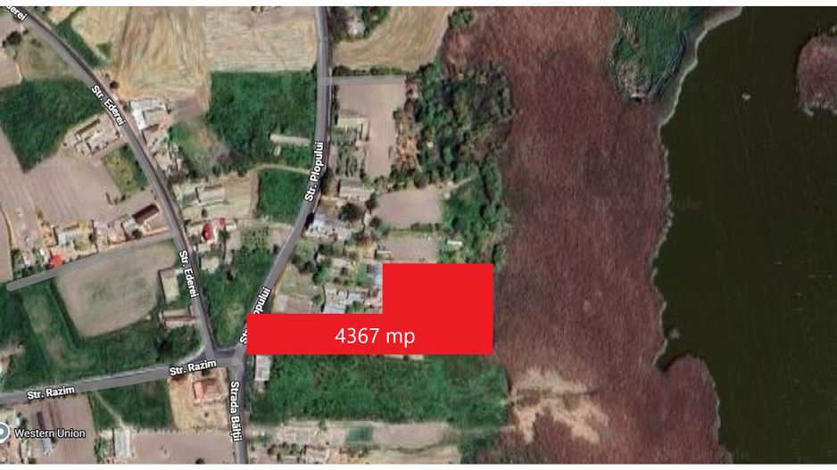 Teren intravilan 4367 mp – Salcioara – deschidere la lac - Poză 2