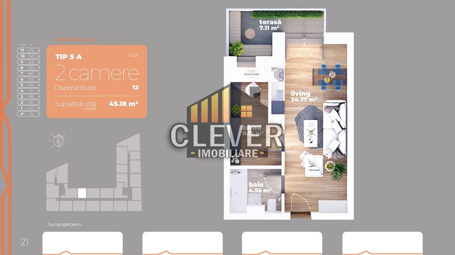 Titan Liviu Rebreanu Auchan Titan Apartament 2 camere - Poză 1