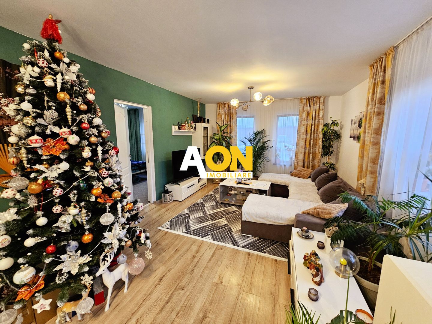 Casa noua, mobilata, utilata, 3 camere, 1521 mp teren, Santimbru - Poză 1