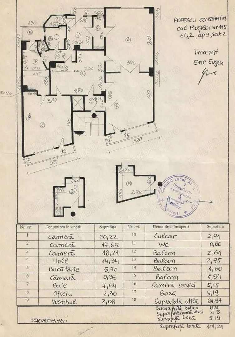 De vanzare Apartament 3 camere interbelic Calea Mosilor ULTRACENTRAL - Poză 11