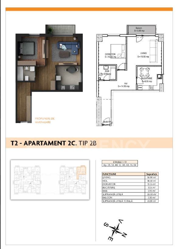 Vânzare, apartament, 2 camere, șoseaua Berceni, București - Poză 6