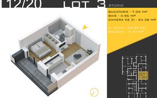 2 camere  Titan Pallady  Metrou Nicolae Teclu - Schiță 11